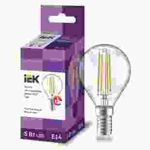 Купити Лампа LED G45 куля прозор. 5Вт 230В 4000К E14 серія 360° IEK 38,22 грн