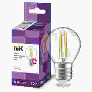 Купить Лампа LED G45 шар прозорачная 5Вт, 230В, 3000К, E27 серия 360°, IEK (Арт. LLF-G45-5-230-30-E27-CL) 42,80 грн