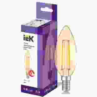 Купить Лампа LED C35 свеча золото 5Вт 230В 2700К E14 серия 360° IEK (LLF-C35-5-230-30-E14-CLG) 55,30 грн