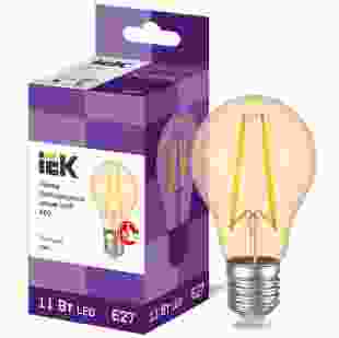 Купити Лампа LED A60 шар золото 11Вт 230В 2700К E27 серія 360° IEK 98,49 грн