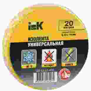 Купить Изолента 0,13х15 мм, желтая, 20 метров, IEK (Арт. UIZ-13-10-K05) 19,20 грн