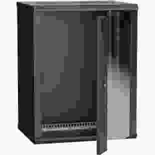 Купить Шкаф настенный 19" LINEA W, 12U, 600x450 мм, стеклянная передняя дверь, черный (Арт. LWR5-12U64-GF) 5 099,60 грн
