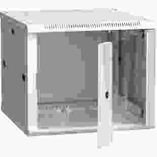 Купить Шкаф настенный 19" LINEA W, 6U, 600x600 мм, стеклянная передняя дверь, серый (Арт. LWR3-06U66-GF) 4 491,30 грн