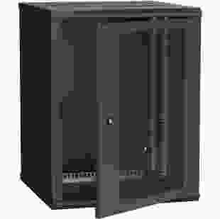 Купить ITK Шкаф настенный 19" LINEA W, 12U, 600x600 мм, перфорированная дверь, черная (Арт. LWR5-12U66-PF) 4 666,20 грн