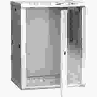 Купить Шкаф настенный 19" LINEA W, 12U, 600x450 мм, стеклянная передняя дверь, серый (Арт. LWR3-12U64-GF) 5 094,30 грн