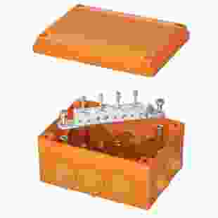 Купить Коробка ответвительная P30-P90, 150х110х70, с кабельными вводами 6х25 мм, серии FS, термопласт, с керамической клеммной колодкой 8х4мм², цвет оранжевый (Арт. FSB21804-DKC) 987,90 грн