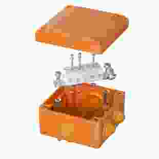 Купить Коробка ответвительная P30-P90, 100х100х50, с кабельными вводами 6х25 мм, серии FS, полипропилен, с керамической клеммной колодкой 5х10мм², цвет оранжевый (Арт. FSB11510-DKC) 821,10 грн