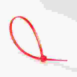 Стяжка кабельна (хомут) червона 4х200 (3,6х200мм) (100шт)