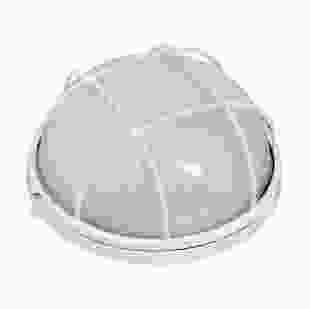 Светильник НПП1102-100W-E27-IP65 круг белый с решеткой TNSy