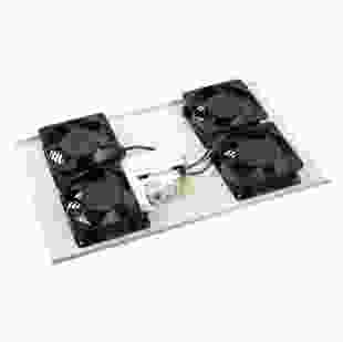 Купити ITK Стельова вентиляторна панель з термостатом, 2 вентилятора, чорна 1 279,20 грн