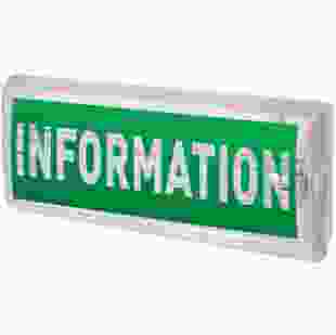 Купить Пиктограмма "INFORMATION" для аварийных светильников 506,506L,507L e.pict.inform.225.80 (Арт. l0660083) 41,90 грн