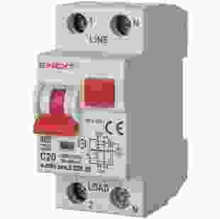 Купить Выключатель дифференциального тока с защитой от сверхтоков e.rcbo.pro.2.C20.30, 1P+N, 20А, С, тип А, 30мА (Арт. p0720027) 281,30 грн
