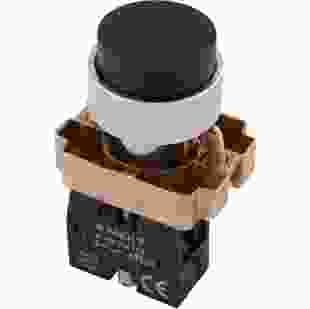 Купить Кнопка без подсветки выпуклая e.mb.bl21 черная, без фиксации, 1NO (Арт. p0810111) 36,50 грн