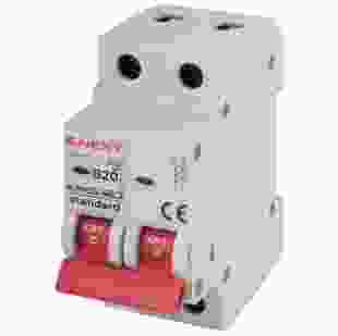Купити Модульний автоматичний вимикач e.mcb.stand.45.2.B20, 2р, 20А, В, 4,5 кА 135,39 грн