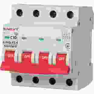 Купити Модульний автоматичний вимикач e.mcb.stand.45.4.C10, 4р, 10А, C, 4,5 кА 278,06 грн