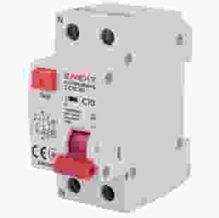 Купить Выключатели дифференциального тока с защитой от сверхтоков e.rcbo.stand.2.C10.30, 1P+N, 10А, С, 30мА (Арт. s034102) 215,80 грн