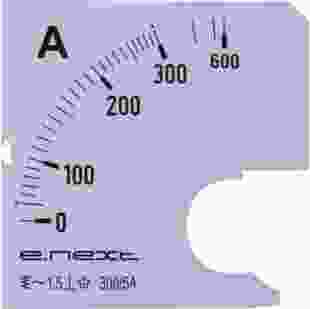 Шкала до амперметра щитового e.meter72.a300.scale АС 300А 72х72мм