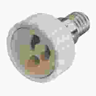 Купить Переходник e.lamp adapter.Е14/GU10.white, з патрону Е14 на GU10, пластиковый (Арт. s9100040) 21,00 грн