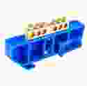 Шина нульова на ізоляторі на Din-рейку CD 6х9/6, блакитний