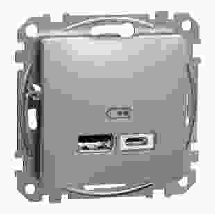 Купити Розетка USB ип A+C 2,4 A, алюміній Sedna Design 2 828,70 грн
