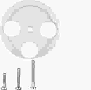 Купить Центральная панель для антенной розетки 3 отверстия, полярная белизна, 1930/GLASSERIE (Арт. 106420) 455,60 грн