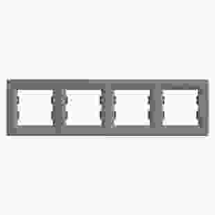 Купити Рамка 4-м, горизонтальна, сталь, Asfora 208,50 грн