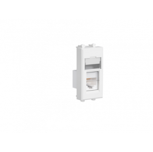 Купить Компьютерная розетка RJ-45, категория 6 экранированная, "белая туча", 1 модуль (Арт. 4400391-DKC) 713,10 грн