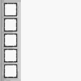 Купити Рамка 5Х вертикальна нержавіюча сталь/антрацит B.7 8 660,80 грн