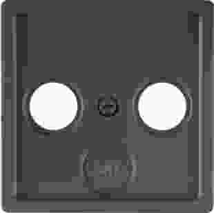 Купити Накладка для ТВ-розетки 2/3 отвори, антрацит, Q.x 354,10 грн