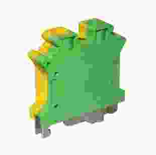 Купити Клема "PE" КНГз-UK-USLKG-10 61А, 0,5-10 мм.кв., гвинтова, жовто-зелена, набірна на DIN-рейку, без маркера TNSy 29,40 грн