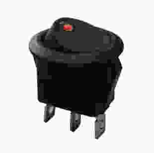 Купити KCD1-8-101EN R/B 220V Перемикач, 1 клавіша, круглий червоний з підсвічуванням TNSy 20,20 грн
