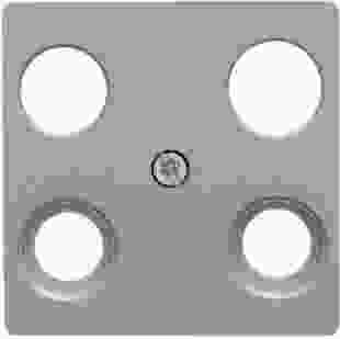 Купити Накладка для ТВ-розетки 4 отвори, алюміній S.1 391,00 грн