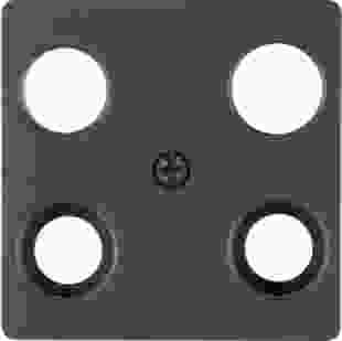 Купити Накладка для ТВ-розетки 4 отвори, антрацит S.1 14831606 333,20 грн