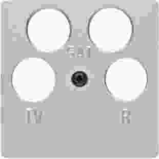 Купить Накладка для анетенной розетки 4 отверстия, алюминиевый лак, K.5 (Арт. 14847003) 318,90 грн