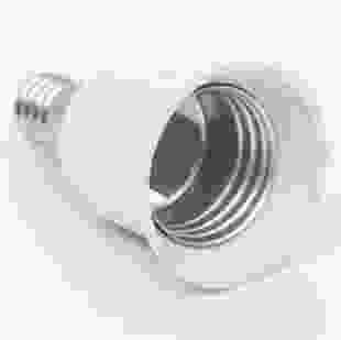 Купити Перехідник пластиковий Е14-Е27, білий, TAKEL 13,30 грн