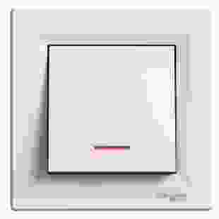 Купити Кнопка з підсвіткою, самозажимний контакт, крем, Asfora 246,90 грн