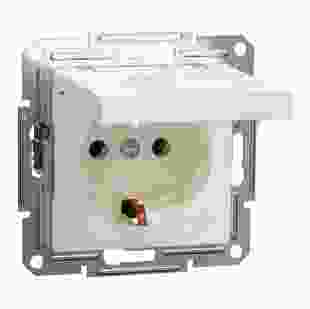 Купити Розетка з заземленням та кришкою, кремовий, Asfora, без рамки 150,80 грн