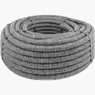 Купити Труба гофрована поліпропіленова, з протяжкою, сіра /Ø25мм/100м/СМ/НГ 13,70 грн