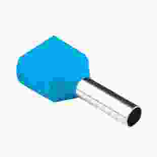 Купити Наконечник втулковий з ізоляцією для 2х проводів TE 0,75/8, блакитний (100 шт), TAKEL 41,30 грн