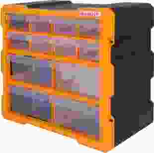 Купити Органайзер пластиковий, e.toolbox.pro.19, 12-секційний 267х157х262мм