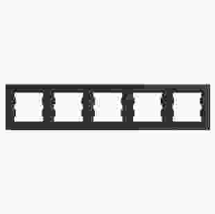 Купити Рамка 5-м, горизонтальна, антрацит, Asfora 254,00 грн