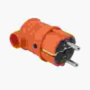 Купити Вилка каучукова кутова AKEF-O 2Р+РЕ 16А IP44 помаранчева Bylion , TAKEL 55,40 грн