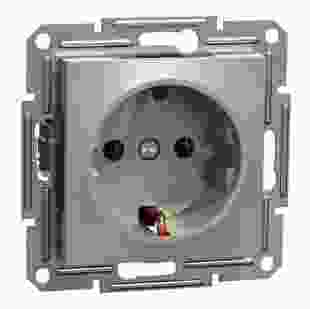 Купити Розетка з заземлюючим контактом, бронза, Asfora 146,70 грн