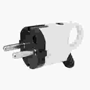 Купити Вилка побутова e.plug.angle.005.16,з з/к, 16А, кутова, біла, з ручкою 34,80 грн
