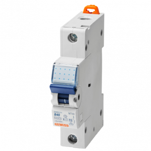 Купити Автоматичний вимикач МТ60 1P хар-ка B 40А ,6кA GEWISS 252,50 грн