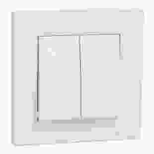 Купити Вимикач 2-клавішний прохідний, білий, Asfora 301,60 грн