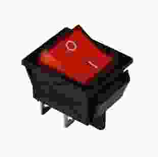 KCD2-201N R/B 220V Переключатель, 1 клавиша, красный с подсветкой TNSy