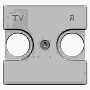 Купити N2250.8 PL Центр. плата до розетки TV/R (2отв.) Zenit 2мод. срібло 350,80 грн