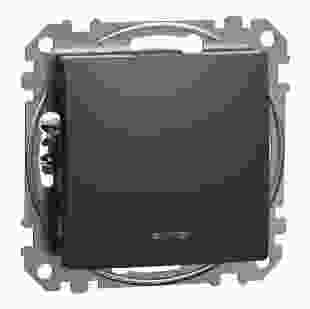 Купити Вимикач 1-клавішний з підсвіткою, чорний Sedna Design 612,00 грн