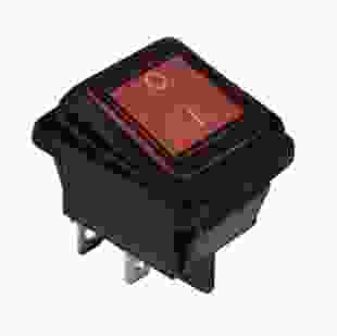 KCD2-201WN G/B 220V Переключатель, 1 клавиша, влагозащищенный красный с подсветкой TNSy